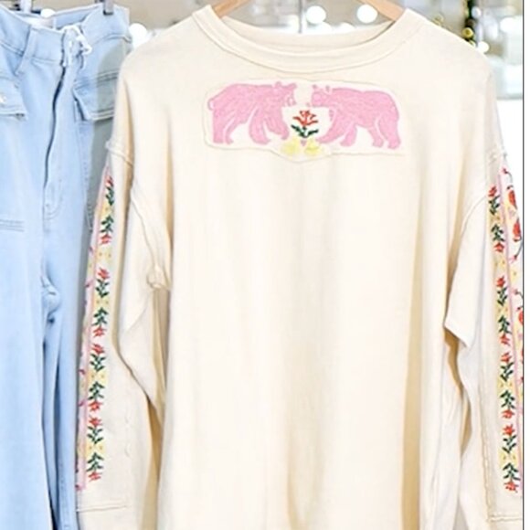 Free People All My Heart Embroidered Tee - Picture 7 of 11